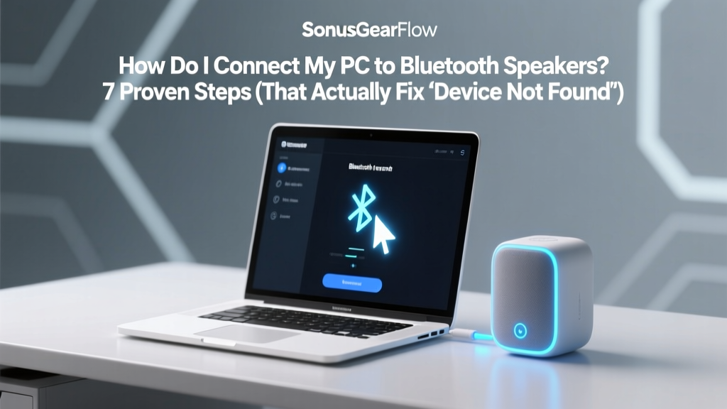 How Do I Connect My PC to Bluetooth Speakers? 7 Proven Steps (That Actually Fix 'Device Not Found' & Audio Dropouts in 2024)