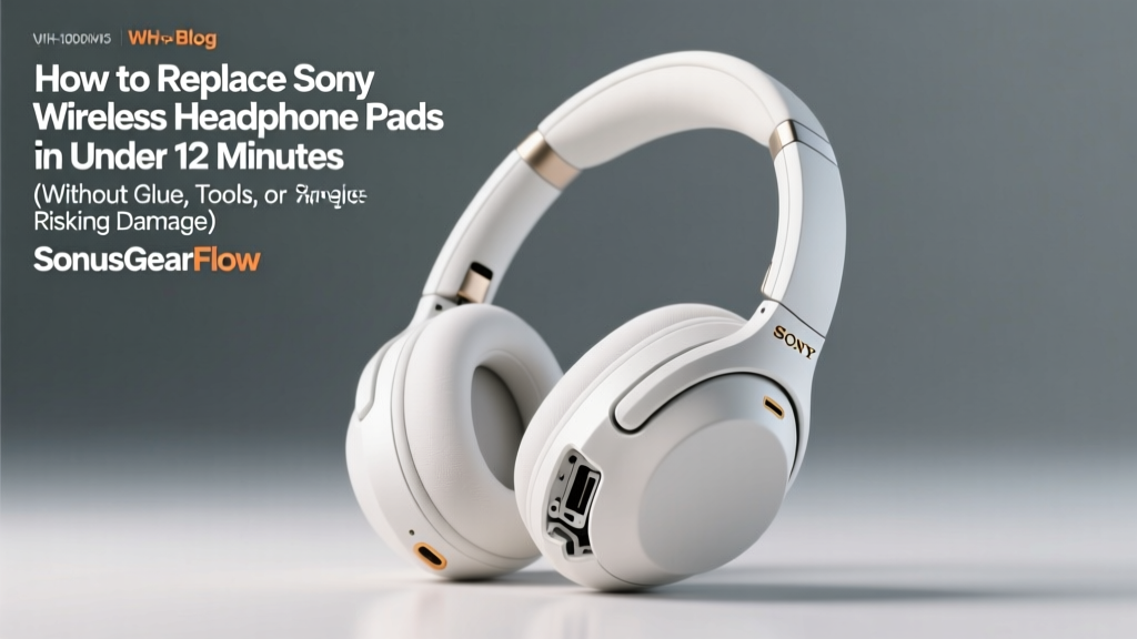 How to Replace Sony Wireless Headphone Pads in Under 12 Minutes (Without Glue, Tools, or Risking Damage — Even If You’ve Never Done It Before)
