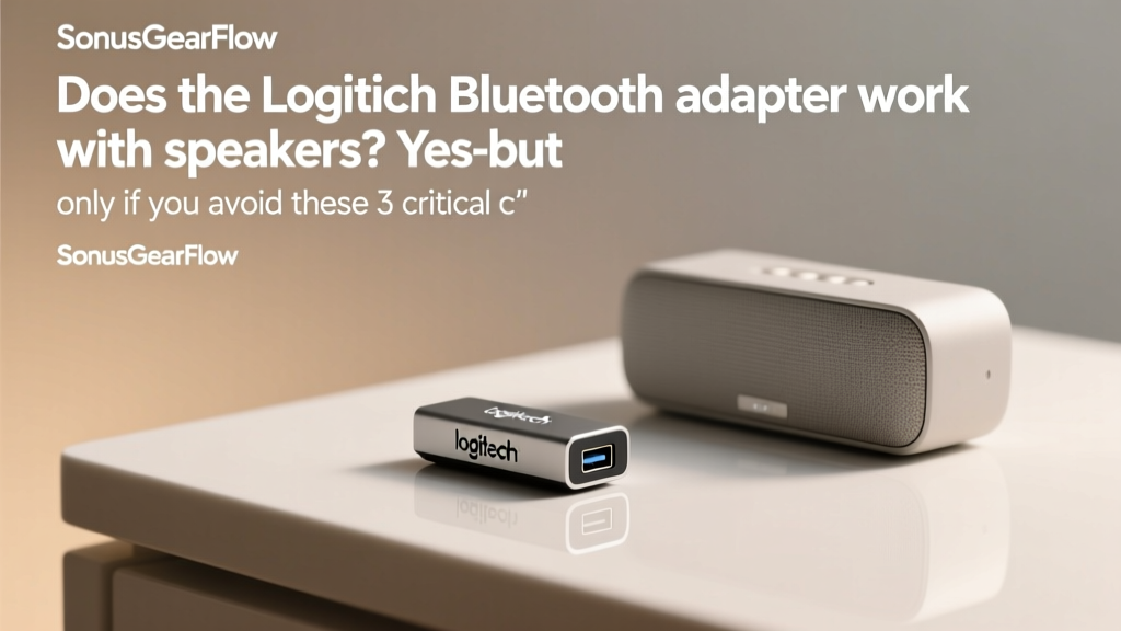 Does the Logitech Bluetooth adapter work with speakers? Yes—but only if you avoid these 3 critical compatibility traps (and here’s exactly how to test yours in under 90 seconds)