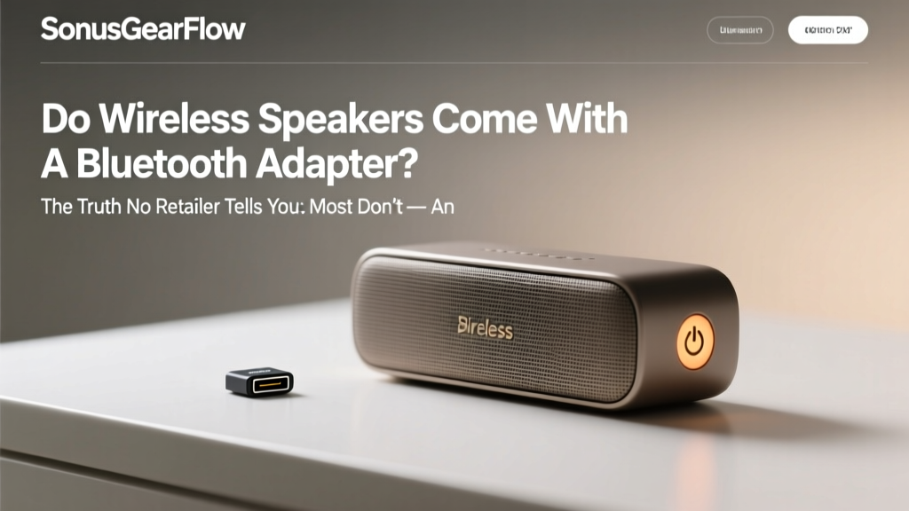 Do wireless speakers come with a bluetooth adapter? The truth no retailer tells you: most don’t — and here’s exactly what to buy instead (plus 5 plug-and-play fixes that actually work)