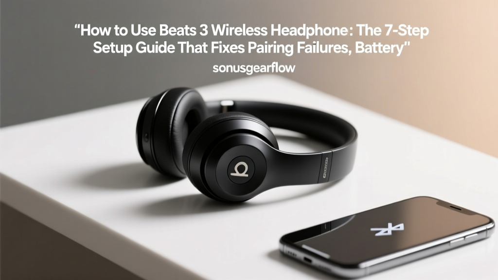 How to Use Beats 3 Wireless Headphones: The 7-Step Setup Guide That Fixes Pairing Failures, Battery Drain, and Sound Dropouts (Even If You’ve Tried Everything)