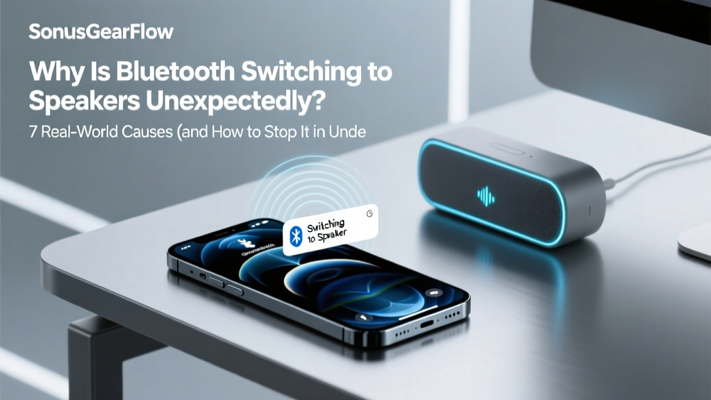 Why Is Bluetooth Switching to Speakers Unexpectedly? 7 Real-World Causes (and How to Stop It in Under 60 Seconds Without Resetting Your Whole System)