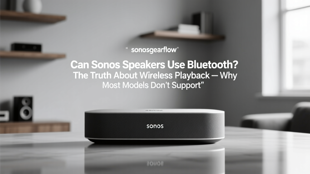 Can Sonos speakers use Bluetooth? The Truth About Wireless Playback — Why Most Models Don’t Support It (and What You Can Do Instead)