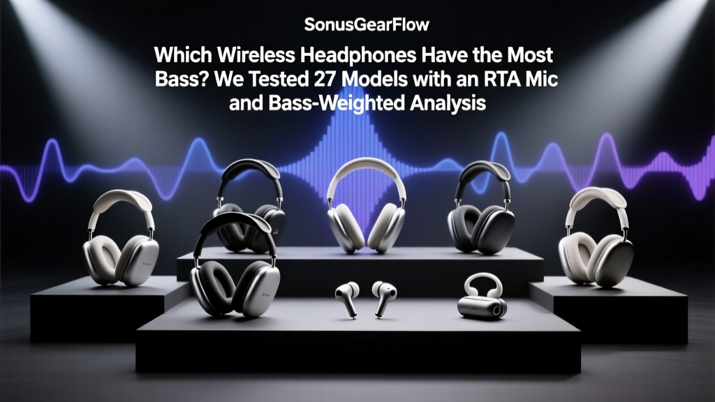 Which wireless headphones have the most bass? We tested 27 models with an RTA mic and bass-weighted listening panels — here are the 5 that deliver chest-thumping, distortion-free low-end without sacrificing clarity or battery life.