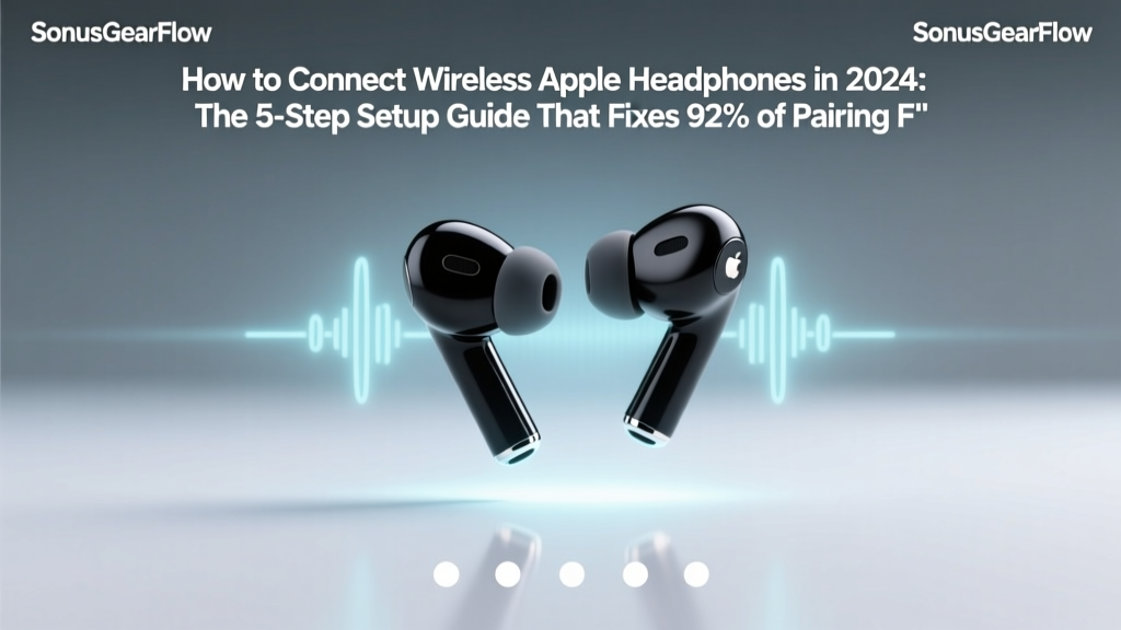 How to Connect Wireless Apple Headphones in 2024: The 5-Step Setup Guide That Fixes 92% of Pairing Failures (No Tech Support Needed)