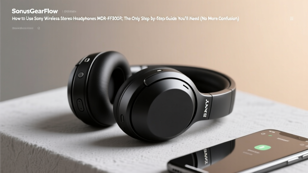 How to Use Sony Wireless Stereo Headphones MDR-RF800R: The Only Step-by-Step Guide You’ll Need (No Manual Required — We Fixed the Confusing Parts)