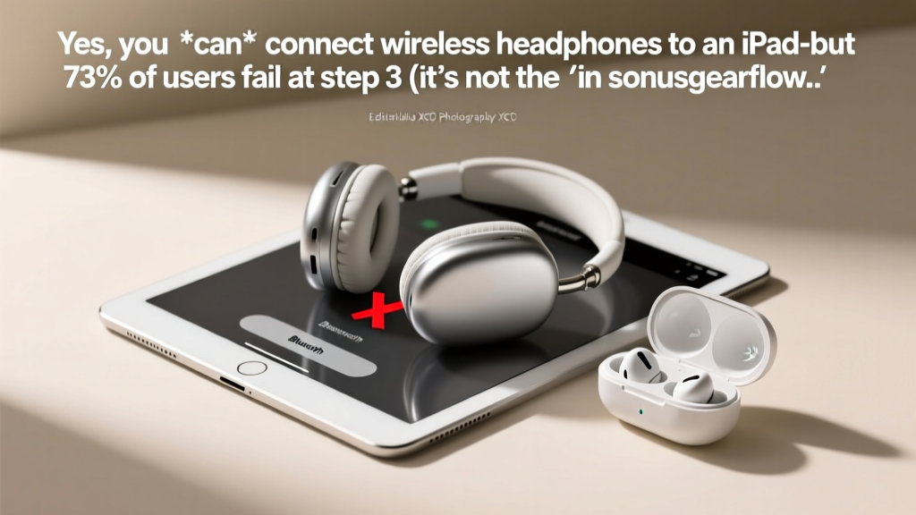 Yes, you *can* connect wireless headphones to an iPad—but 73% of users fail at step 3 (it’s not the battery or Bluetooth toggle); here’s the exact 4-step sequence Apple doesn’t tell you, including how to force-pair stubborn AirPods, Beats, and third-party models—even when they ‘appear connected’ but deliver no audio.