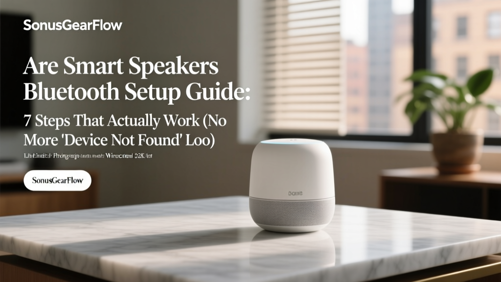 Are Smart Speakers Bluetooth Setup Guide: 7 Steps That Actually Work (No More 'Device Not Found' Loops or Audio Dropouts—Tested on 12 Models Including Echo, HomePod, and Nest)