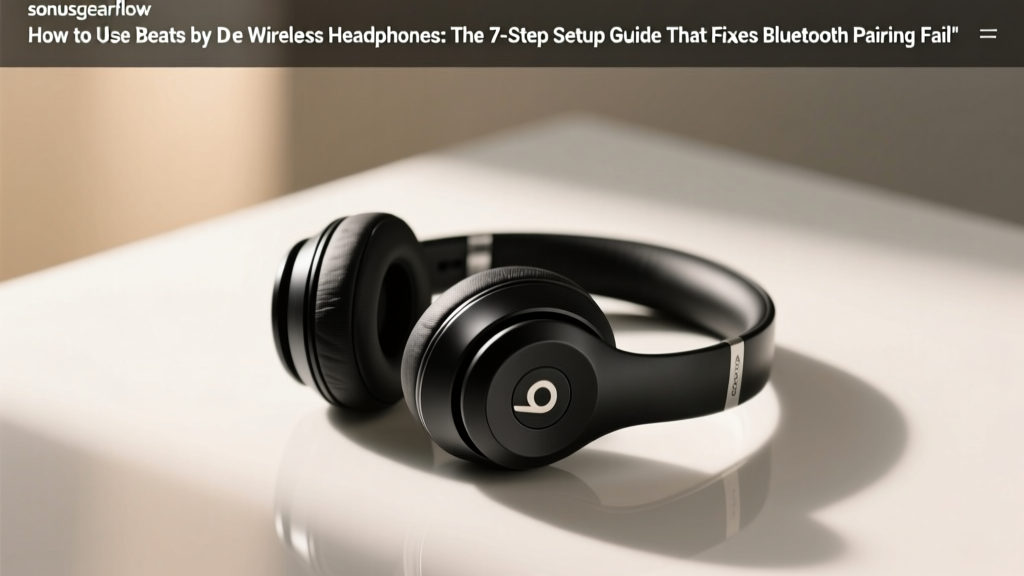 How to Use Beats by Dre Wireless Headphones: The 7-Step Setup Guide That Fixes Bluetooth Pairing Failures, Battery Anxiety, and Sound Quality Drop-Offs (No Tech Degree Required)