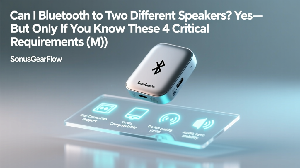 Can I Bluetooth to Two Different Speakers? Yes—But Only If You Know These 4 Critical Requirements (Most Users Get #3 Wrong)
