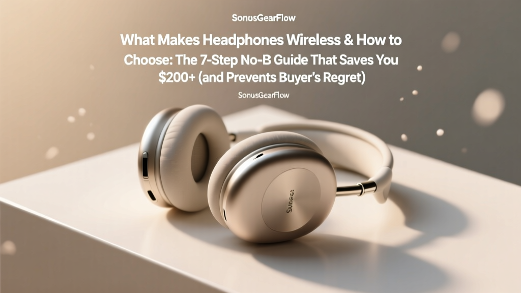 What Makes Headphones Wireless & How to Choose: The 7-Step No-BS Guide That Saves You $200+ (and Prevents Bluetooth Regret)