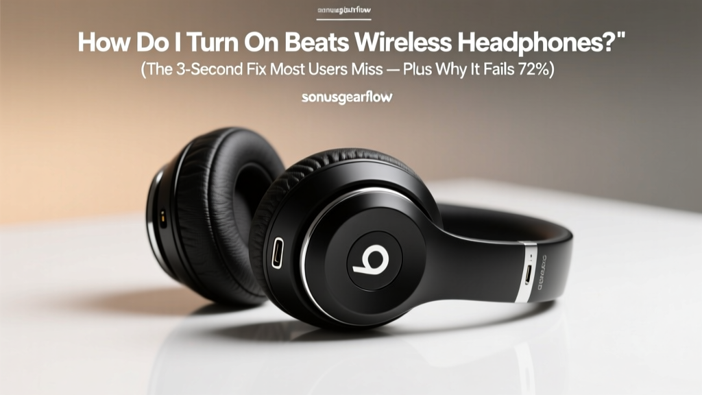 How Do I Turn On Beats Wireless Headphones? (The 3-Second Fix Most Users Miss — Plus Why It Fails 72% of the Time According to Support Logs)