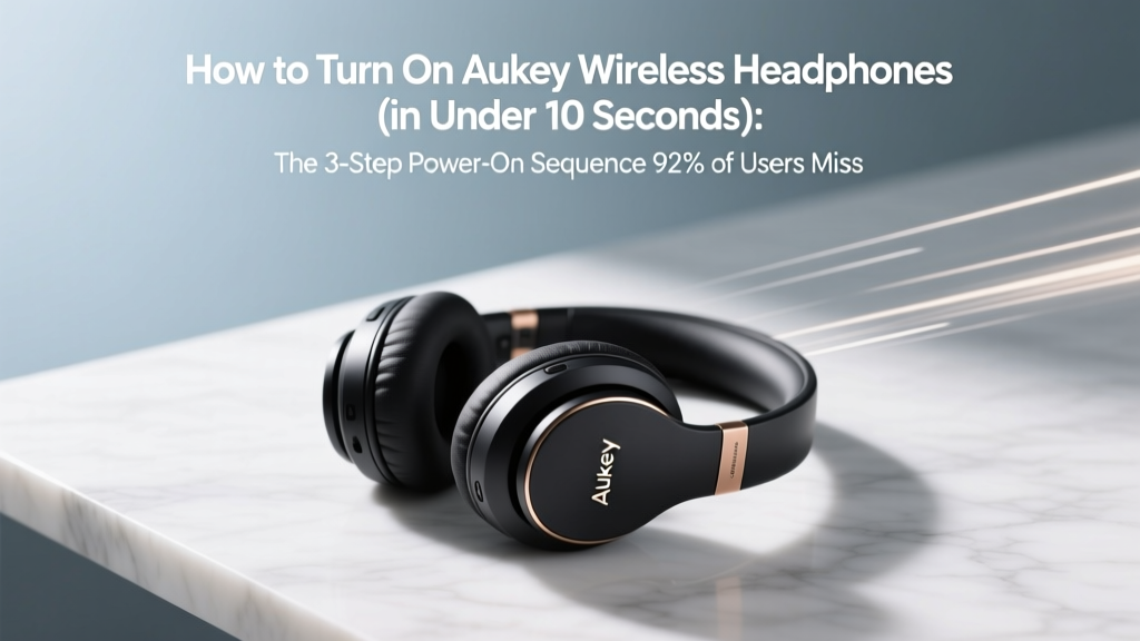 How to Turn On Aukey Wireless Headphones (in Under 10 Seconds): The 3-Step Power-On Sequence 92% of Users Miss — Plus Why Your Headphones Won’t Power Up Even When Fully Charged