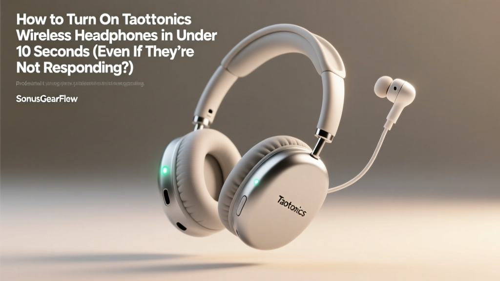 How to Turn On Taotronics Wireless Headphones in Under 10 Seconds (Even If They’re Not Responding, Blinking, or Pairing — Step-by-Step Fix for Every Model from TT-BH062 to TT-BH097)