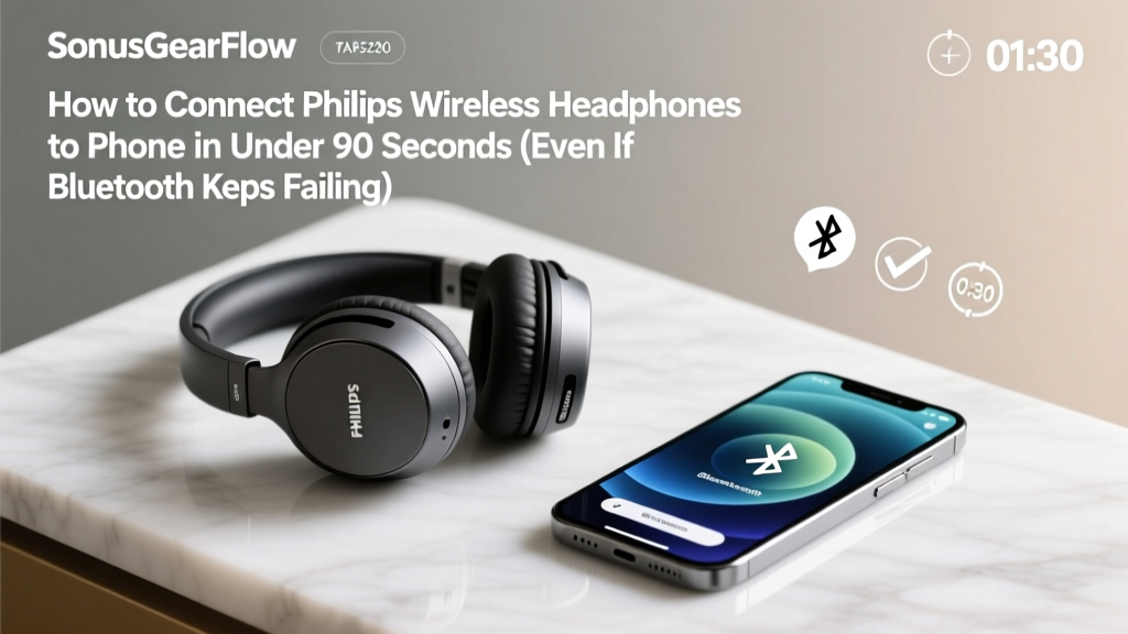 How to Connect Philips Wireless Headphones to Phone in Under 90 Seconds (Even If Bluetooth Keeps Failing or Shows 'Pairing Failed') — Step-by-Step for Every Model from SHB3075 to TAH8105