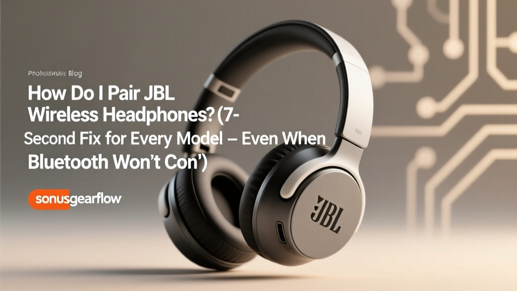 How Do I Pair JBL Wireless Headphones? (7-Second Fix for Every Model — Even When Bluetooth Won’t Connect or Keeps Dropping)
