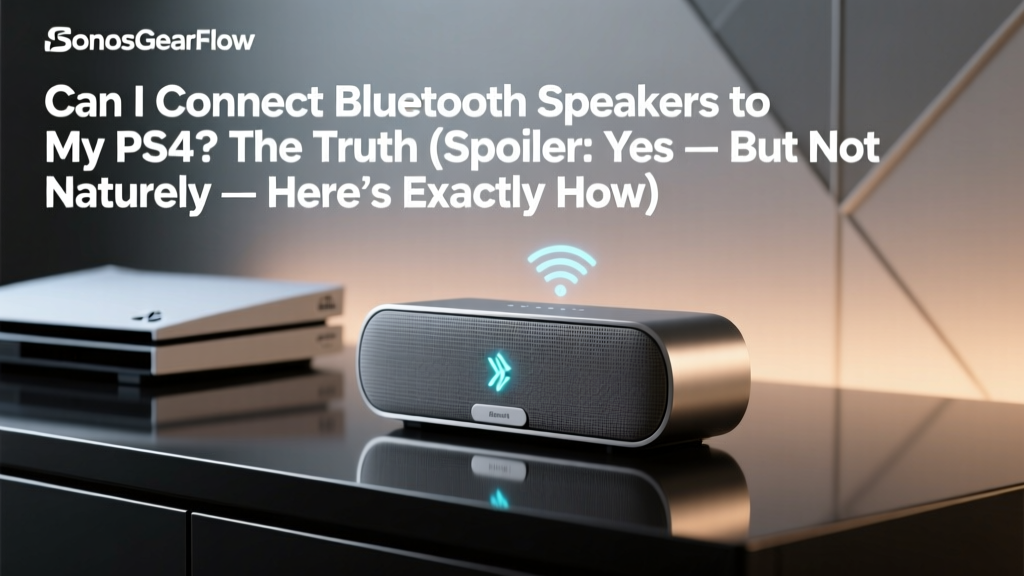 Can I Connect Bluetooth Speakers to My PS4? The Truth (Spoiler: Yes — But Not Natively — Here’s Exactly How Without Lag, Dropouts, or Buying New Gear)