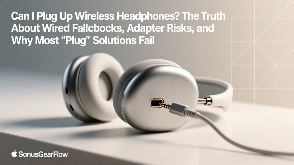 Can I Plug Up Wireless Headphones? The Truth About Wired Fallbacks, Adapter Risks, and Why Most 'Plug-Up' Attempts Damage Your Gear (and What Actually Works)