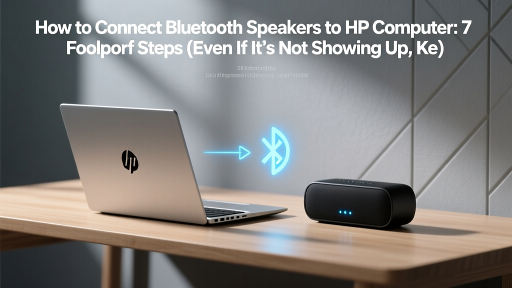 How to Connect Bluetooth Speakers to HP Computer: 7 Foolproof Steps (Even If It’s Not Showing Up, Keeps Disconnecting, or Says 'Driver Error')