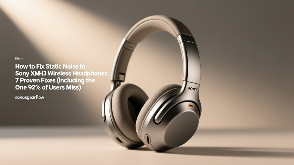 How to Fix Static Noise in Sony XMH3 Wireless Headphones: 7 Proven Fixes (Including the One 92% of Users Miss — It’s Not the Battery)