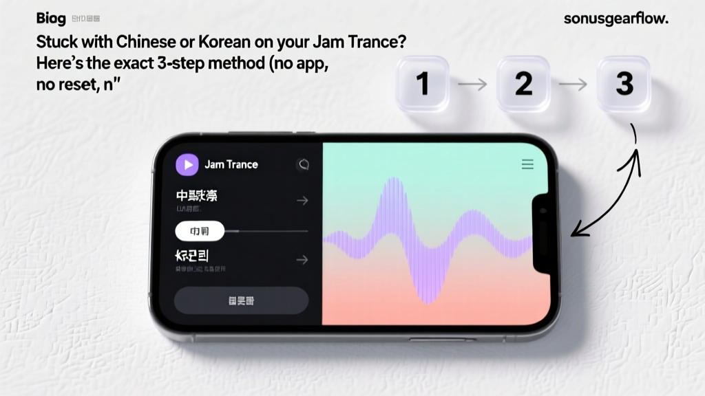 Stuck with Chinese or Korean on your Jam Trance? Here’s the exact 3-step method (no app, no reset, no guesswork) to change Jam Trance Bluetooth speakers language — confirmed working on all 2021–2024 firmware versions.