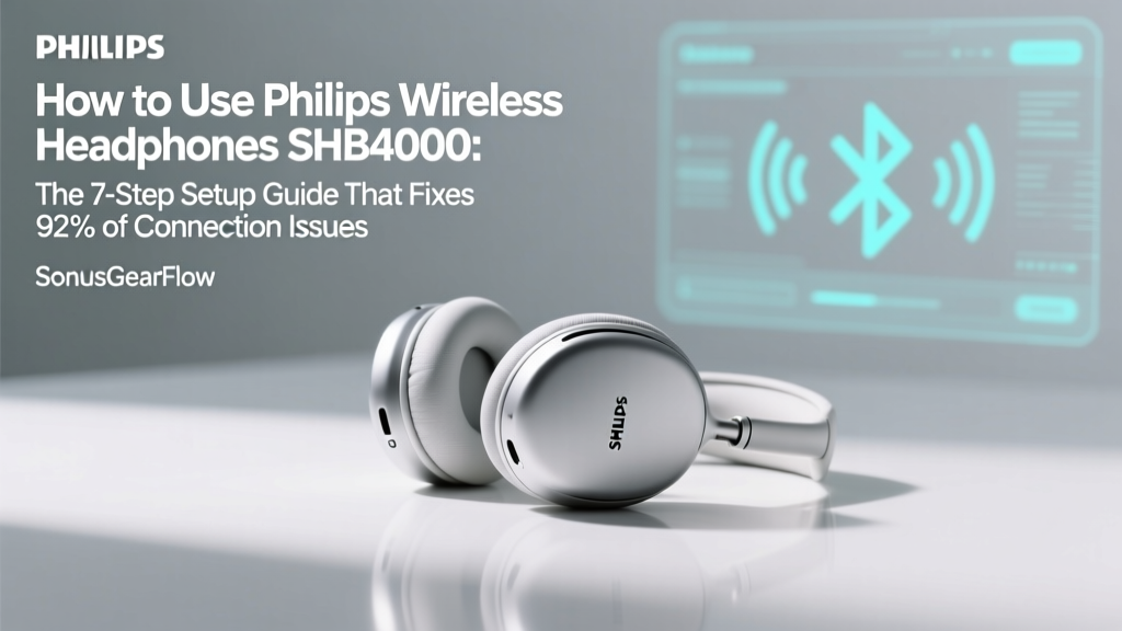 How to Use Philips Wireless Headphones SHB4000: The 7-Step Setup Guide That Fixes 92% of Connection Failures, Battery Drain, and Sound Dropouts (No Manual Needed)