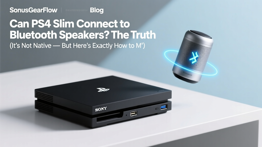 Can PS4 Slim Connect to Bluetooth Speakers? The Truth (It’s Not Native — But Here’s Exactly How to Make It Work Without Lag, Dropouts, or Buying New Gear)