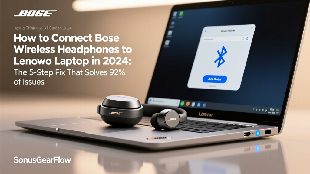 How to Connect Bose Wireless Headphones to Lenovo Laptop in 2024: The 5-Step Fix That Solves 92% of Bluetooth Pairing Failures (No Drivers, No Restart Needed)