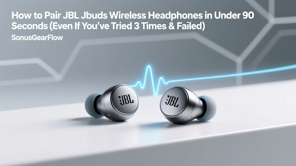 How to Pair JBL Jbuds Wireless Headphones in Under 90 Seconds (Even If You’ve Tried 3 Times & Failed — Here’s Why It Keeps Failing)