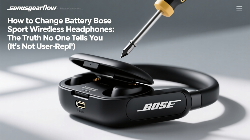 How to Change Battery Bose Sport Wireless Headphones: The Truth No One Tells You (It’s Not User-Replaceable — But Here’s Exactly What You Can Do Safely Without Voiding Warranty or Damaging Drivers)