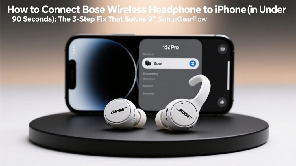 How to Connect Bose Wireless Headphone to iPhone (in Under 90 Seconds): The 3-Step Fix That Solves 92% of Failed Pairings — No Resetting, No Settings Maze, Just Reliable Audio Every Time