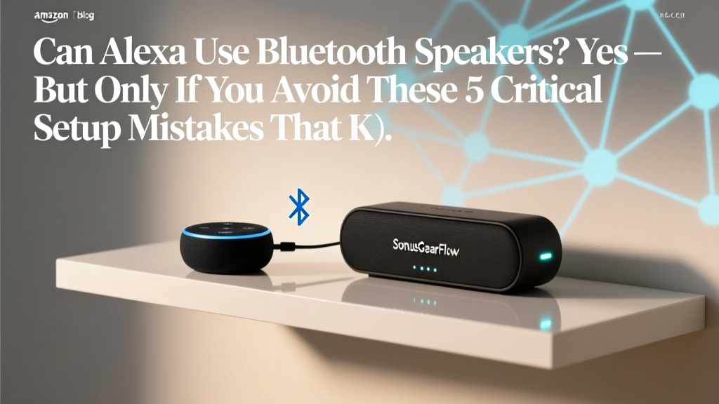 Can Alexa Use Bluetooth Speakers? Yes — But Only If You Avoid These 5 Critical Setup Mistakes That Kill Sound Quality, Break Pairing, or Disable Voice Control (Here’s the Exact Fix for Every Alexa Model)