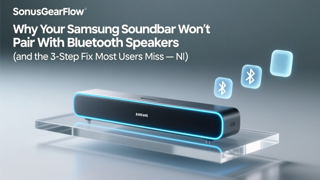Why Your Samsung Soundbar Won’t Pair With Bluetooth Speakers (and the 3-Step Fix Most Users Miss — No Extra Cables or Apps Required)