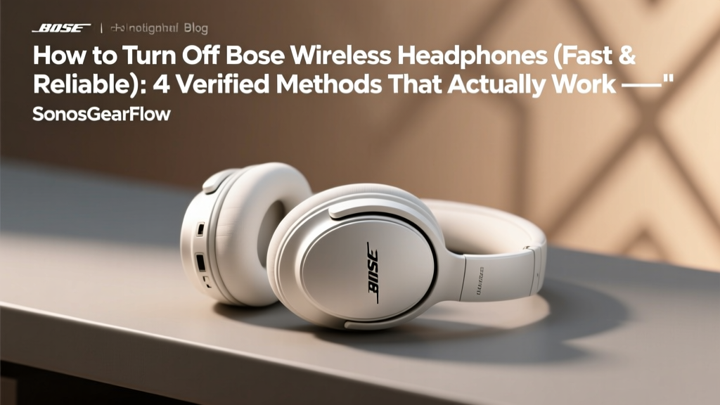 How to Turn Off Bose Wireless Headphones (Fast & Reliable): 4 Verified Methods That Actually Work — Plus Why Auto-Off Fails 63% of the Time (and How to Fix It)
