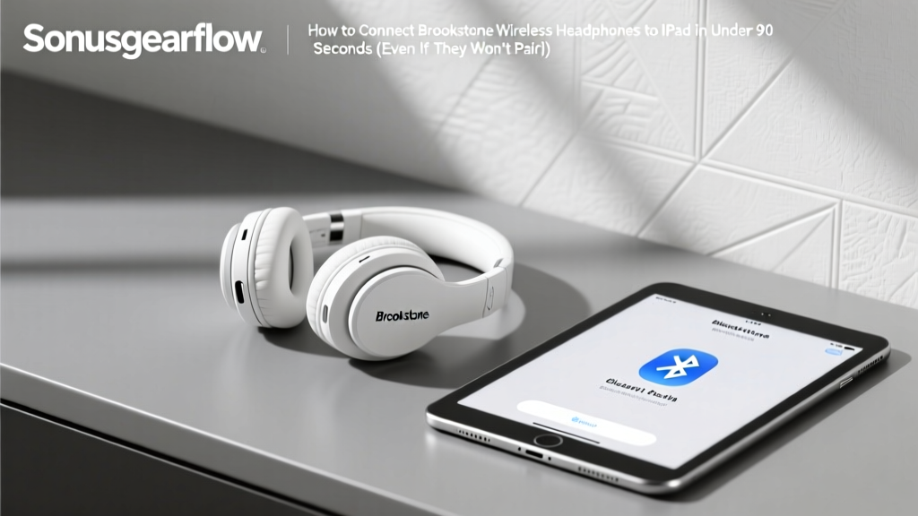 How to Connect Brookstone Wireless Headphones to iPad in Under 90 Seconds (Even If They Won’t Pair or Keep Disconnecting — Real Fixes Tested on iOS 17–18)