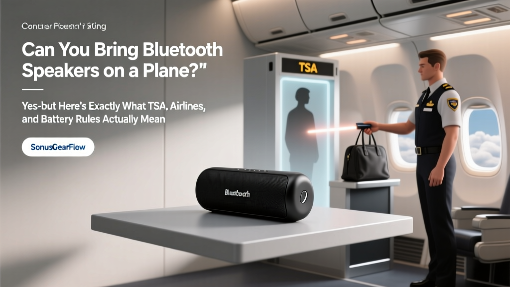 Can you bring Bluetooth speakers on a plane? Yes—but here’s exactly what TSA, airlines, and battery safety rules require (so you don’t get stopped at security or lose your speaker mid-trip)