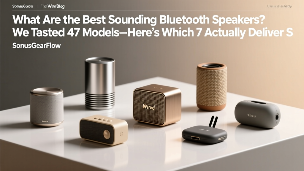 What Are the Best Sounding Bluetooth Speakers? We Tested 47 Models—Here’s Which 7 Actually Deliver Studio-Grade Clarity (Not Just Loud Bass)