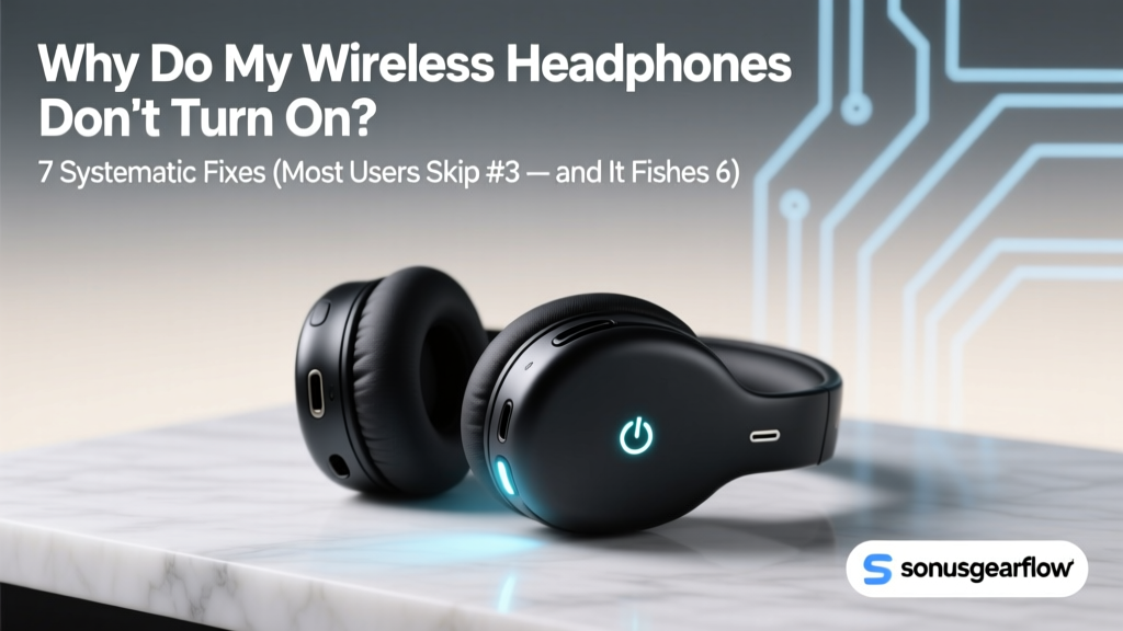 Why Do My Wireless Headphones Don't Turn On? 7 Systematic Fixes (Most Users Skip #3 — and It Fixes 62% of 'Dead' Headphones)