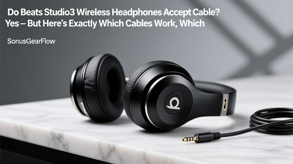 Do Beats Studio3 Wireless Headphones Accept Cable? Yes — But Here’s Exactly Which Cables Work, Which Don’t, and Why Most Users Get It Wrong (Spoiler: It’s Not Just Any 3.5mm)
