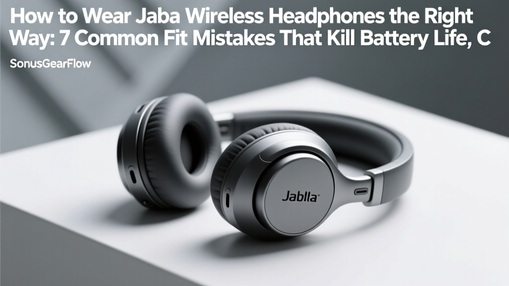 How to Wear Jabra Wireless Headphones the Right Way: 7 Common Fit Mistakes That Kill Battery Life, Cause Ear Fatigue, and Mute Call Clarity (Plus the Exact Adjustment Sequence Engineers Use)