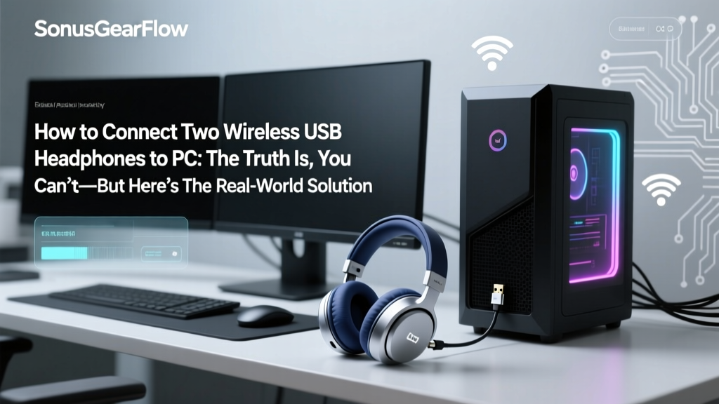 How to Connect Two Wireless USB Headphones to PC: The Truth Is, You Can’t—But Here’s the Real-World Workaround That Actually Works (No Audio Splitting Software Required)