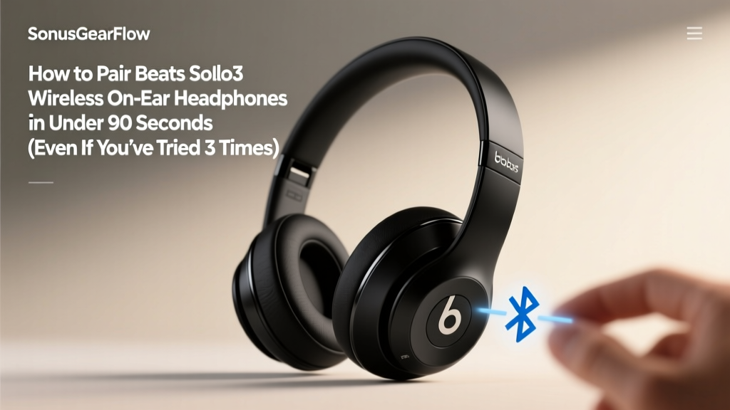 How to Pair Beats Solo3 Wireless On-Ear Headphones in Under 90 Seconds (Even If You’ve Tried 3 Times & Failed)