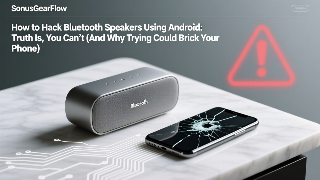How to Hack Bluetooth Speakers Using Android: Truth Is, You Can’t (And Why Trying Could Brick Your Speaker, Void Warranty, or Violate Federal Law)