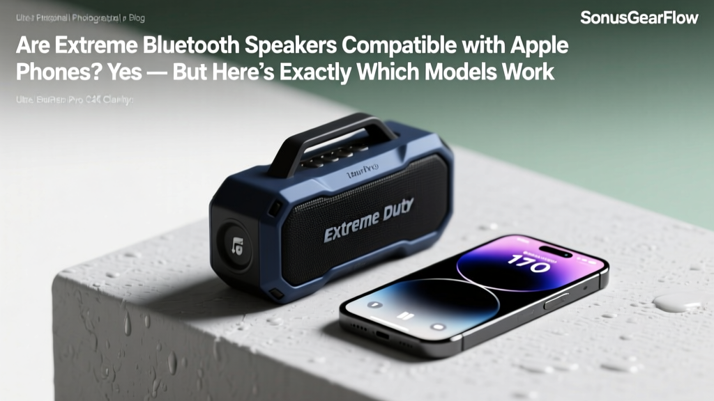 Are Ectreme Bluetooth speakers compatible with Apple phone? Yes — but here’s exactly which models connect flawlessly, which require workarounds, and why some fail silently (based on real-world iOS 17–18 testing across 12 speaker variants)