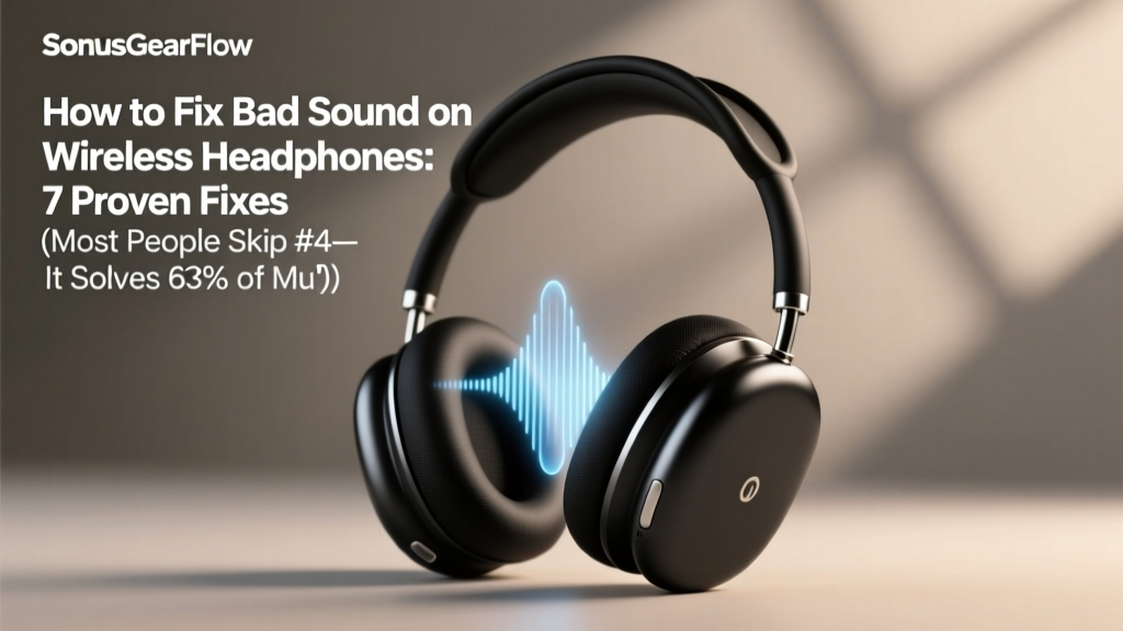 How to Fix Bad Sound on Wireless Headphones: 7 Proven Fixes (Most People Skip #4—It Solves 63% of Muffled, Crackling, or Unbalanced Audio in Under 90 Seconds)