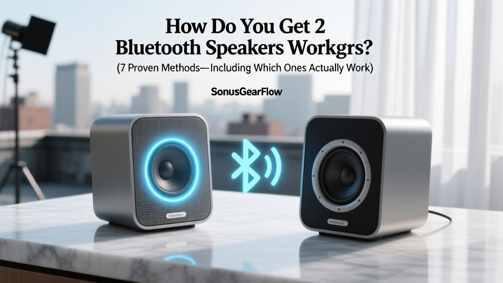 How Do You Get 2 Bluetooth Speakers Working Together? (7 Proven Methods—Including Which Ones Actually Deliver Stereo Sync & Zero Lag in 2024)