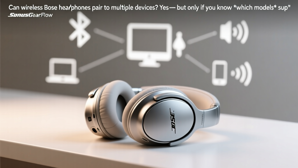 Can wireless Bose headphones pair to multiple devices? Yes — but only if you know *which models* support true multipoint Bluetooth (and which ones fake it with manual switching that kills your call flow)