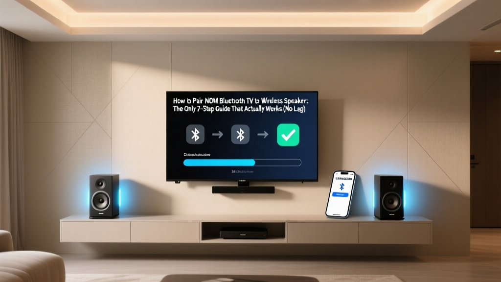 How to Pair NOM Bluetooth TV to Wireless Speakers: The Only 7-Step Guide That Actually Works (No Lag, No Dropouts, No Guesswork)