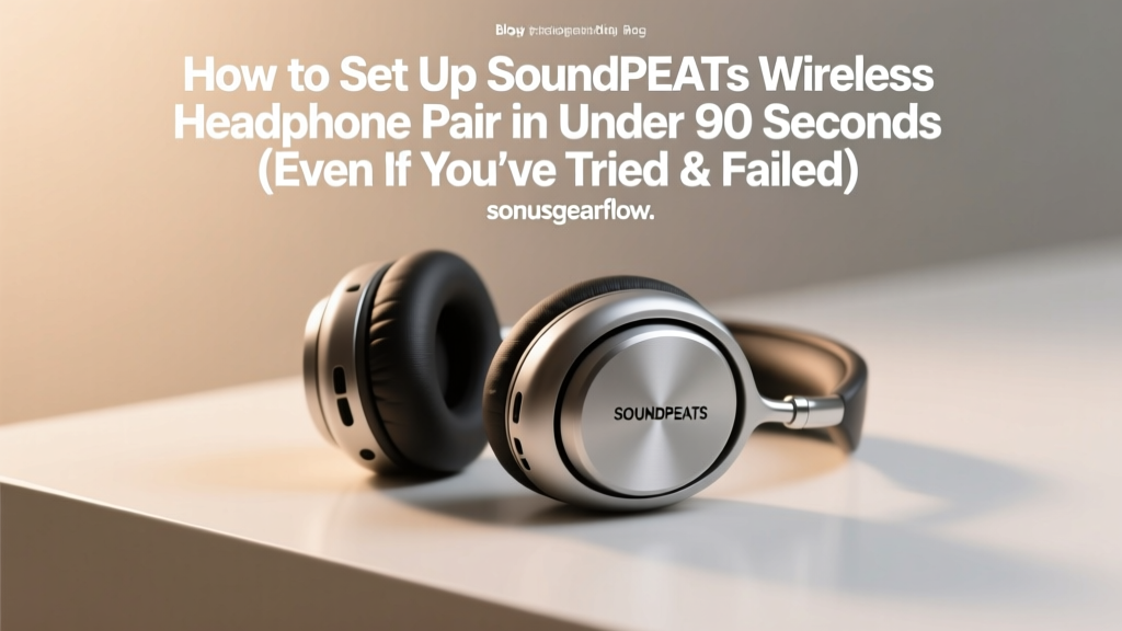 How to Set Up SoundPEATS Wireless Headphone Pair in Under 90 Seconds (Even If You’ve Tried & Failed 3 Times Before)