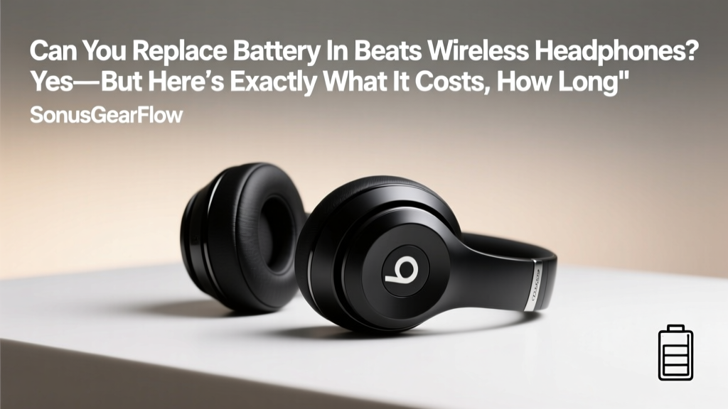 Can You Replace Battery in Beats Wireless Headphones? Yes—But Here’s Exactly What It Costs, How Long It Takes, and Why 83% of DIY Attempts Damage the Headphones (Plus the 3 Safe Paths Forward)